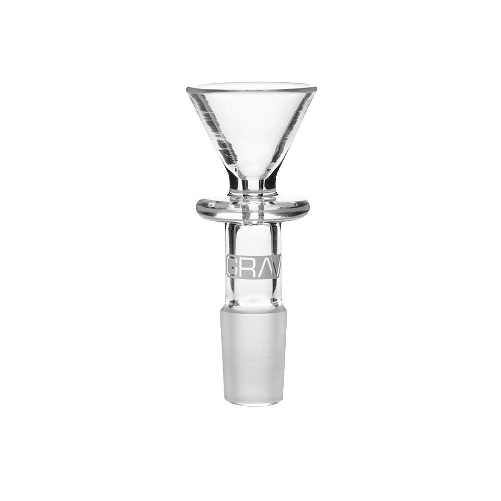 Grav Funnel Herb Slide Flower bowl - 14mm Male 5pk - Discreet Smoker