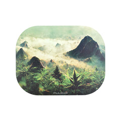 Pulsar Mini Metal Rolling Tray w/ Lid - Sacred Valley / 7"x5.5" - Discreet Smoker