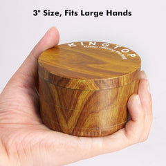 Grinder, Large 3" Spice Grinder (Wood Grain Brown)