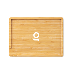 Ongrok Sustainable Small Bamboo Wood Tray - Discreet Smoker