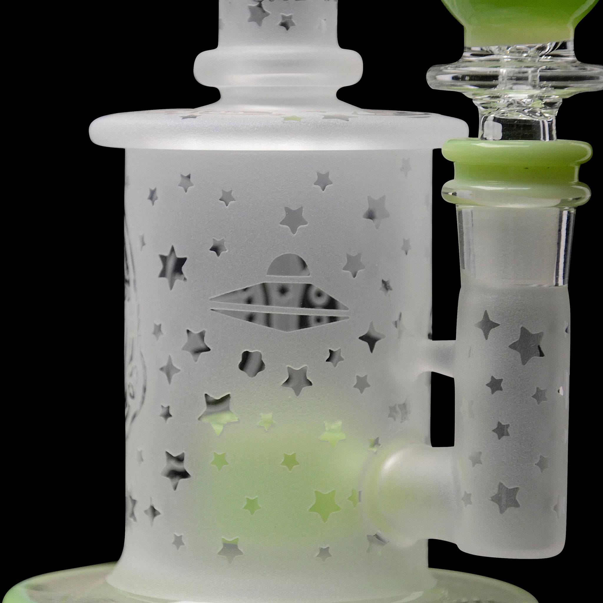 Calibear Sandblasted Flower Of Life Mini Can Bong - Discreet Smoker