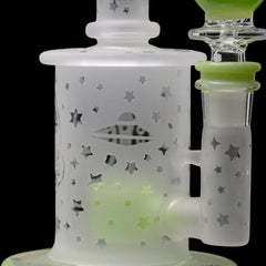 Calibear Sandblasted Flower Of Life Mini Can Bong - Discreet Smoker