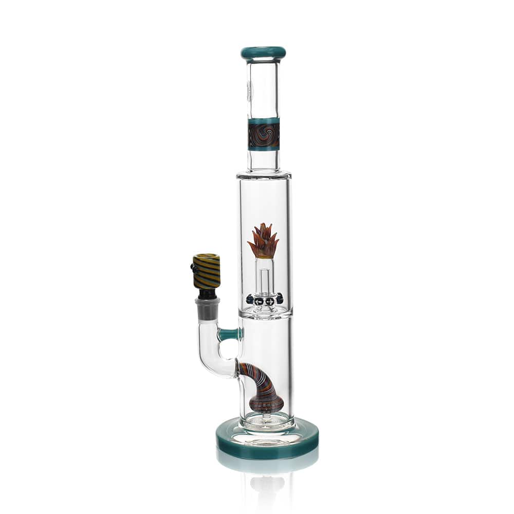 High Society | Cygnus Premium Wig Wag Waterpipe (Turquoise) - Discreet Smoker