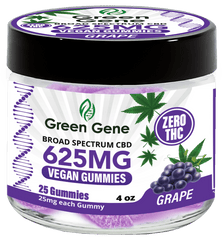 Green Genie CBD Vegan Pectin Infused Gummies w/ B12 Vitamins (625MG - 2500MG) - Discreet Smoker