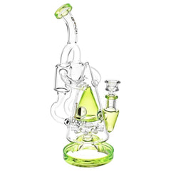 Lookah Glass Pyramid Recycler Water Pipe | 11" | 14mm F - Discreet Smoker