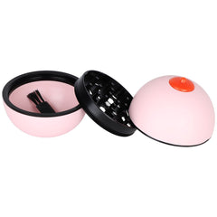 Big Booby Grinder - 3pc / 2.5" - Discreet Smoker