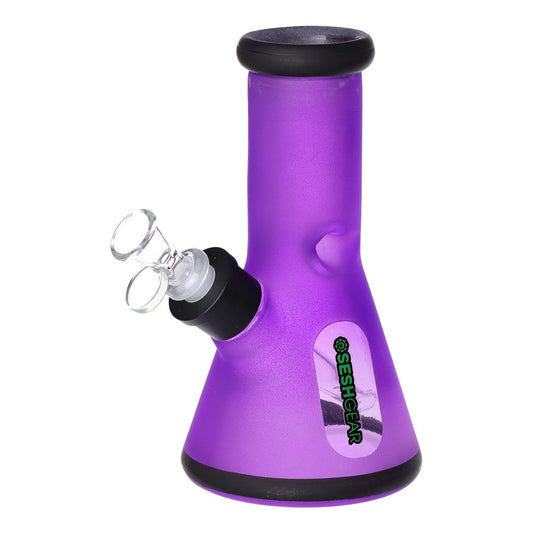 SeshGear Glass Beaker Water Pipe Smokers' Kit | 8" | 14mm F - Discreet Smoker