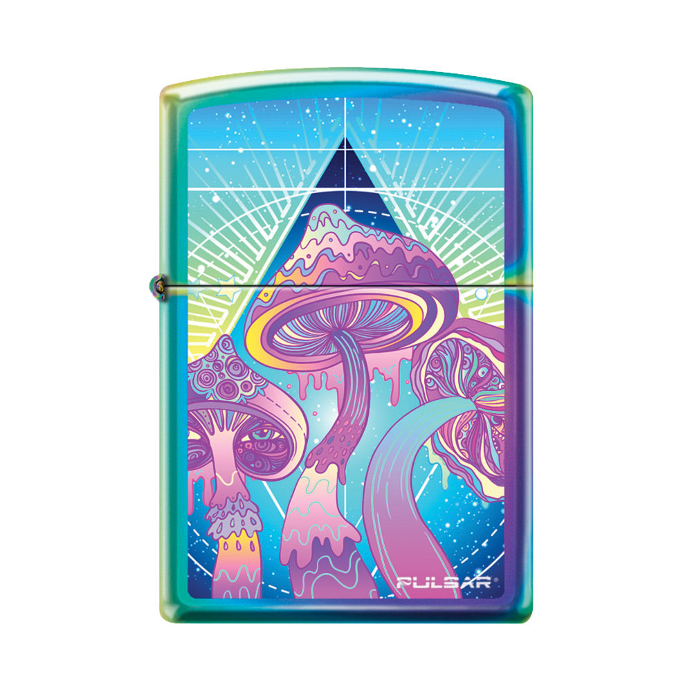 Pulsar Zippo Lighter | Melting Shrooms | Multicolor - Discreet Smoker