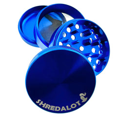 Sir Shredalot 4 Piece Metal Herb Grinder - 63mm - Discreet Smoker