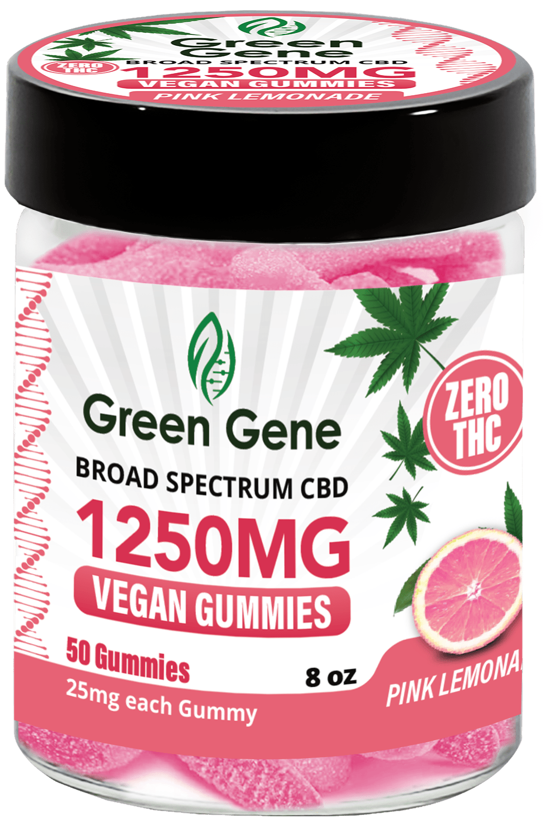Green Genie CBD Vegan Pectin Infused Gummies w/ B12 Vitamins (625MG - 2500MG) - Discreet Smoker