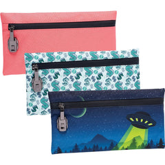 Smell Proof Zippered Fabric Pouch | 11" x 6" - Discreet Smoker