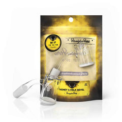 HONEY & MILK BEVEL QUARTZ BANGER - 45° DEGREE | YL - Discreet Smoker