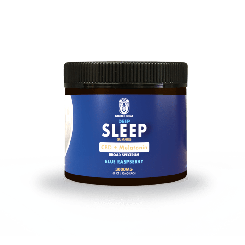 Deep Sleep CBD & Melatonin Infused Gummies - Blue Raspberry 3000MG - Discreet Smoker