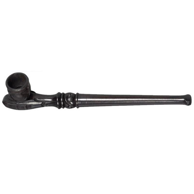 Carved Wood Hand Pipe | 6 Inch - Discreet Smoker