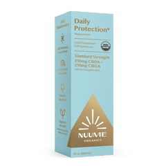 Organic CBGA+CBDA Daily Protection* Drops 250mg+250mg Peppermint - Discreet Smoker