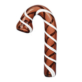 Candy Cane Glass Hand Pipe - 4.5" - Discreet Smoker