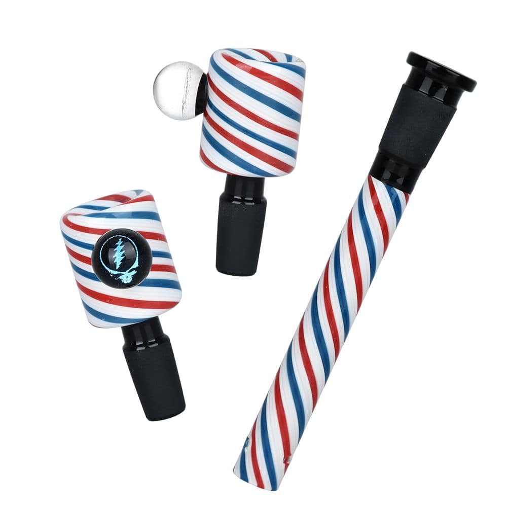 Grateful Dead x Pulsar "Liberty Beaker" Water Pipe - 15.75" / 14mm F - Discreet Smoker