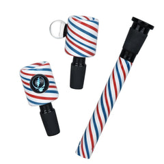 Grateful Dead x Pulsar "Liberty Beaker" Water Pipe - 15.75" / 14mm F - Discreet Smoker