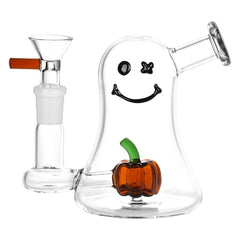 Li'l Ghosty Glass Water Pipe - 4.5 / 14mm F - Discreet Smoker