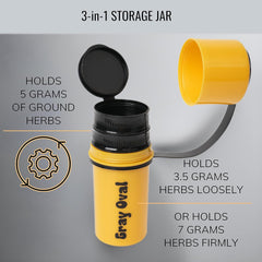 Black Rolling Tray Set with Magnetic Lid 7"X5" - Smoking Accessories by