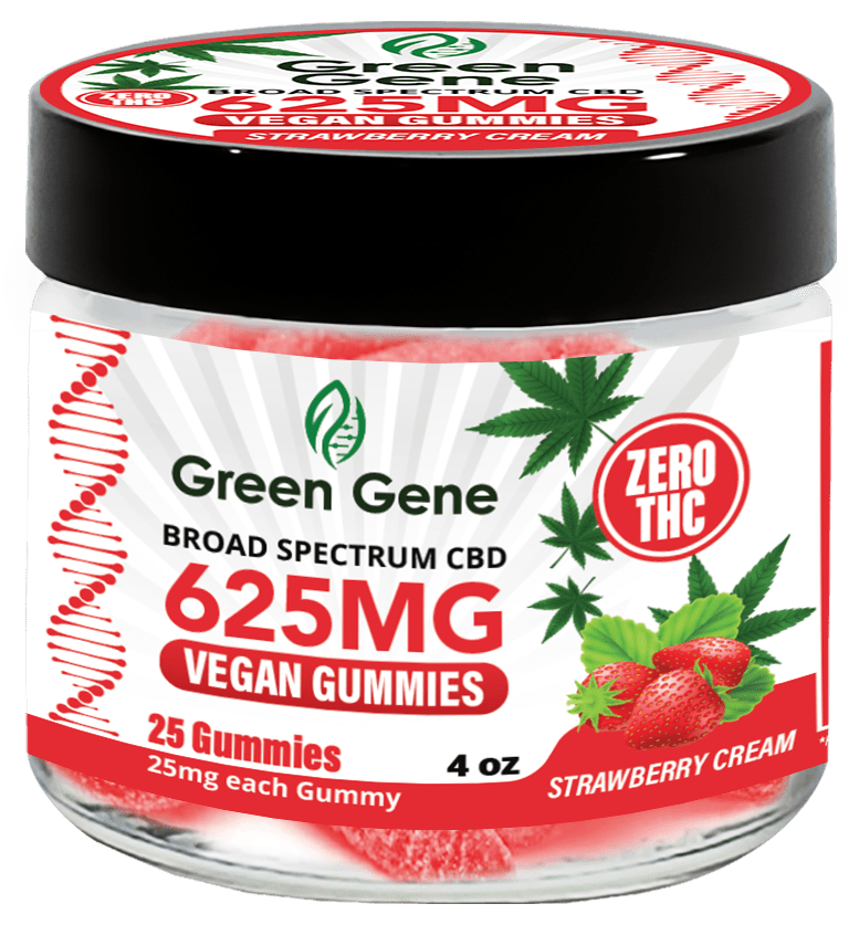 Green Genie CBD Vegan Pectin Infused Gummies w/ B12 Vitamins (625MG - 2500MG) - Discreet Smoker
