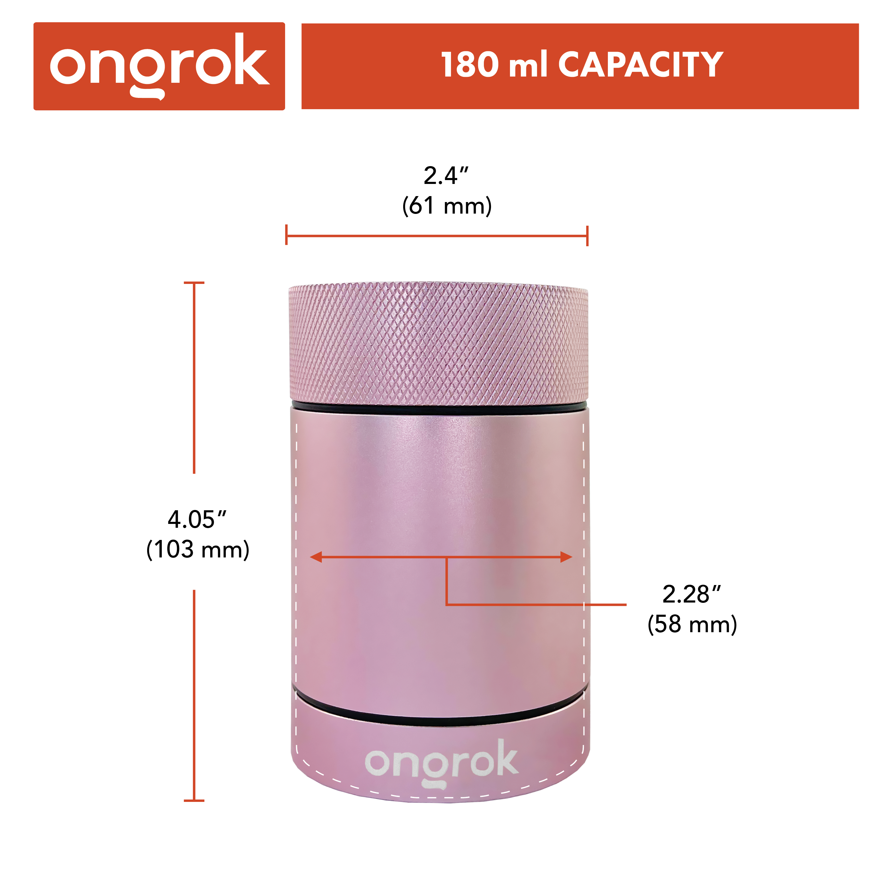 Ongrok Aluminum Metal Storage Jar - Discreet Smoker