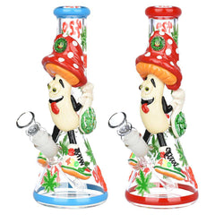 Stoney Shroom Bro 3D Painted Water Pipe | 10.25" | 14mm F - Discreet Smoker