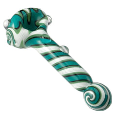 Spiral Body Wig-wag Head with Bulb Mouthpiece (Various Colors) - Discreet Smoker