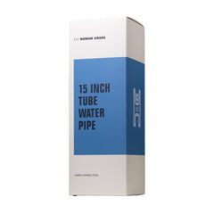 Human Grade 15" Tube Glass Water Pipe - Discreet Smoker