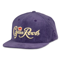 Grassroots Royal Roots Corduroy Snapback Hat - Discreet Smoker