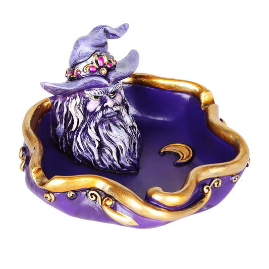 Moon Wizard Polyresin Ashtray - 5" x 4.8" - Discreet Smoker