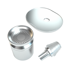 Stündenglass Polished Silver Infusion Chamber Assembly - Discreet Smoker