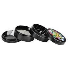 Pulsar Artist Series Metal Grinder | Amberly Downs Psychedelic Alien - Discreet Smoker