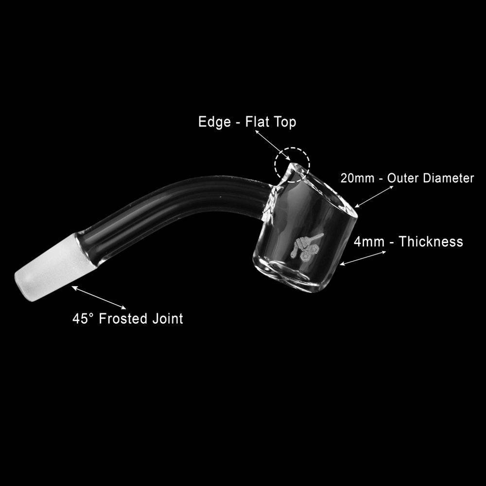 ORIGINAL QUARTZ BANGER - 45° DEGREE | YL - Discreet Smoker