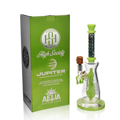 High Society | Jupiter Premium Wig Wag Waterpipe (Slime Green) - Discreet Smoker