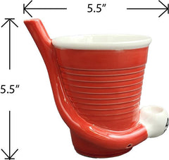 Beer Pong Pipe Mug - Discreet Smoker