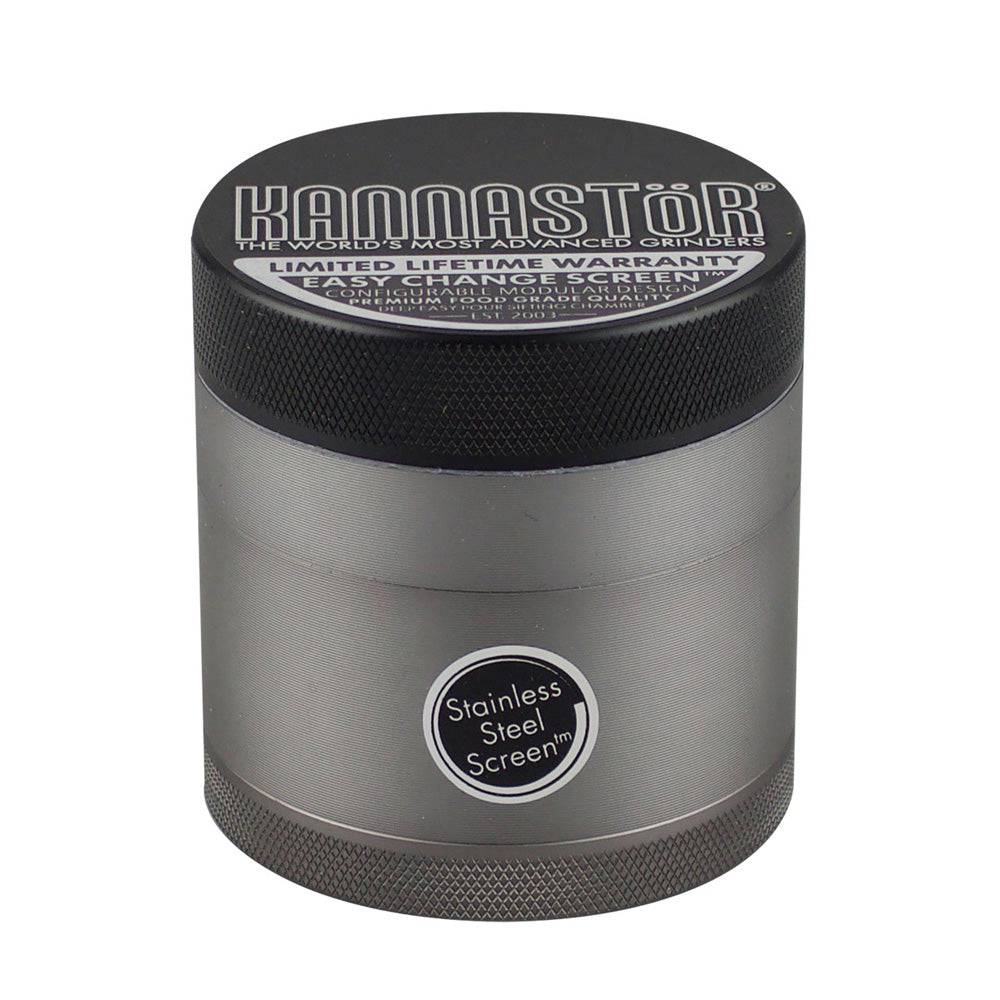 Kannastor Multi Chamber Grinder - 2.2" / Gunmetal - Discreet Smoker