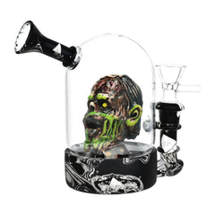 Zombie Head Bell Jar Water Pipe - 4.75" / 14mm F - Discreet Smoker
