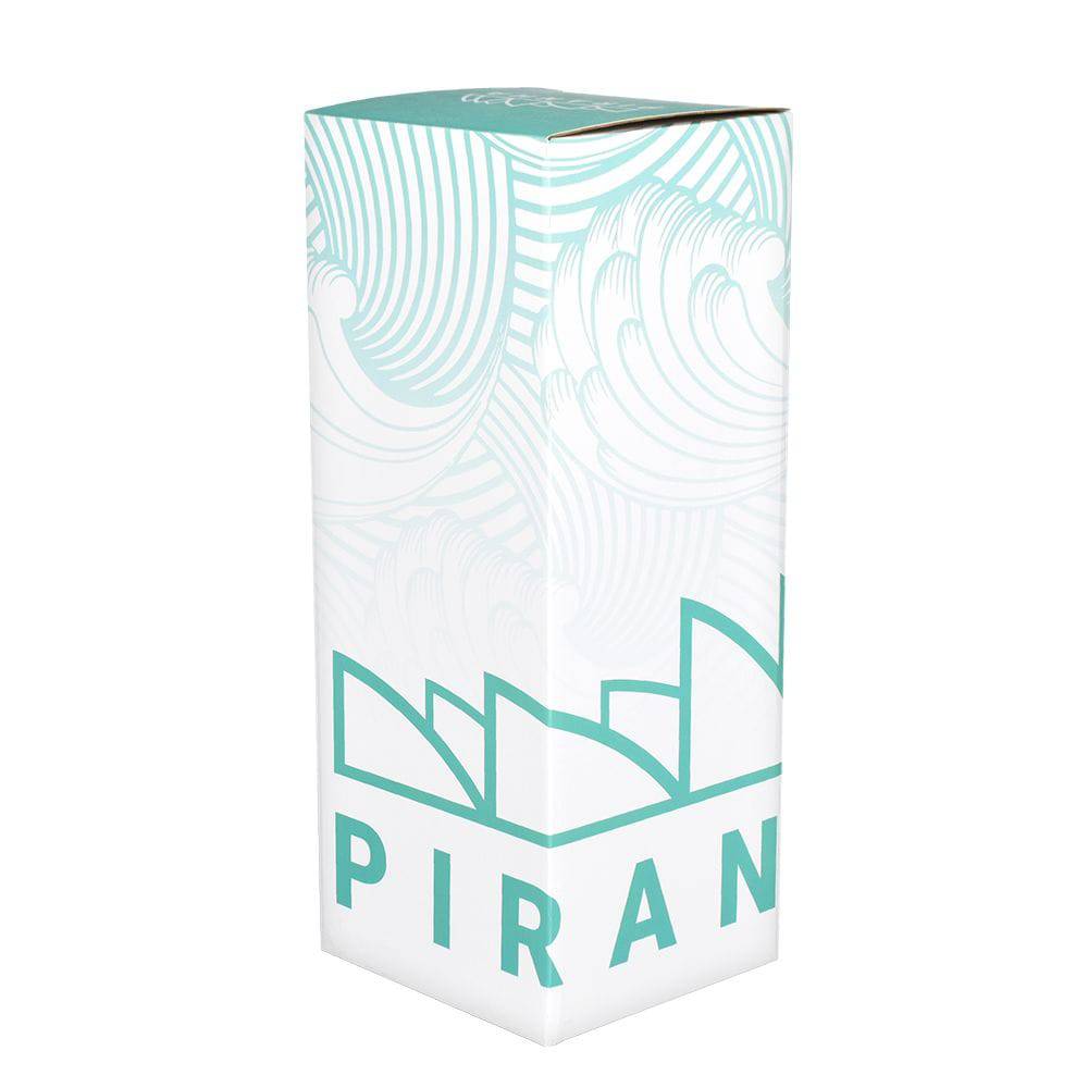 Piranha Beaker Glass Water Pipe - 13.5" / 14mm F / Clear - Discreet Smoker