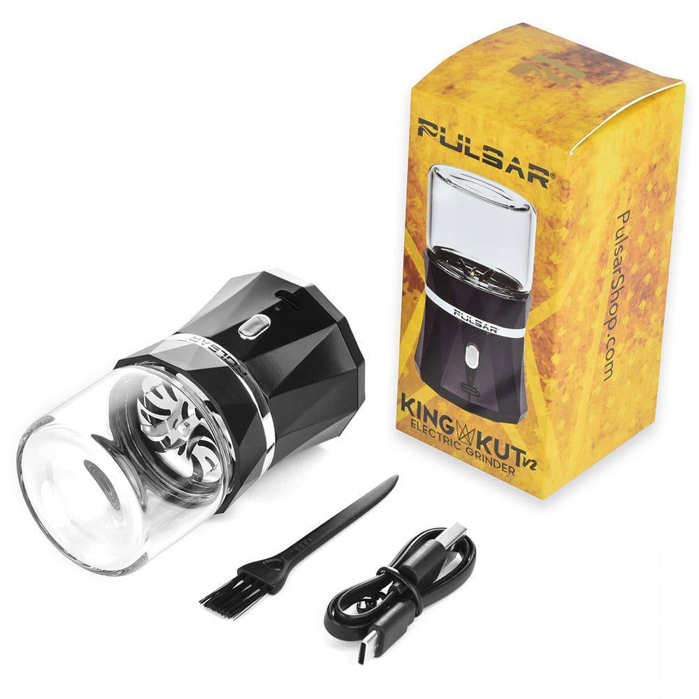 Pulsar King Kut V2 Electric Grinder - Black - Discreet Smoker