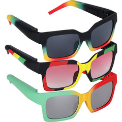 Square Frame Sunglasses with Hidden Storage - Discreet Smoker