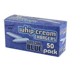 Special Blue Cream Chargers | 50pc Display - Discreet Smoker