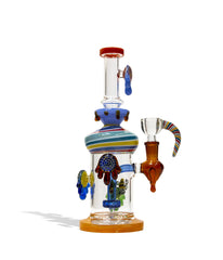 10 inch Dab Rig with Multi Designed Pearls - Discreet Smoker