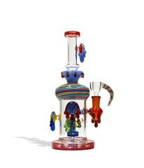 10 inch Dab Rig with Multi Designed Pearls - Discreet Smoker