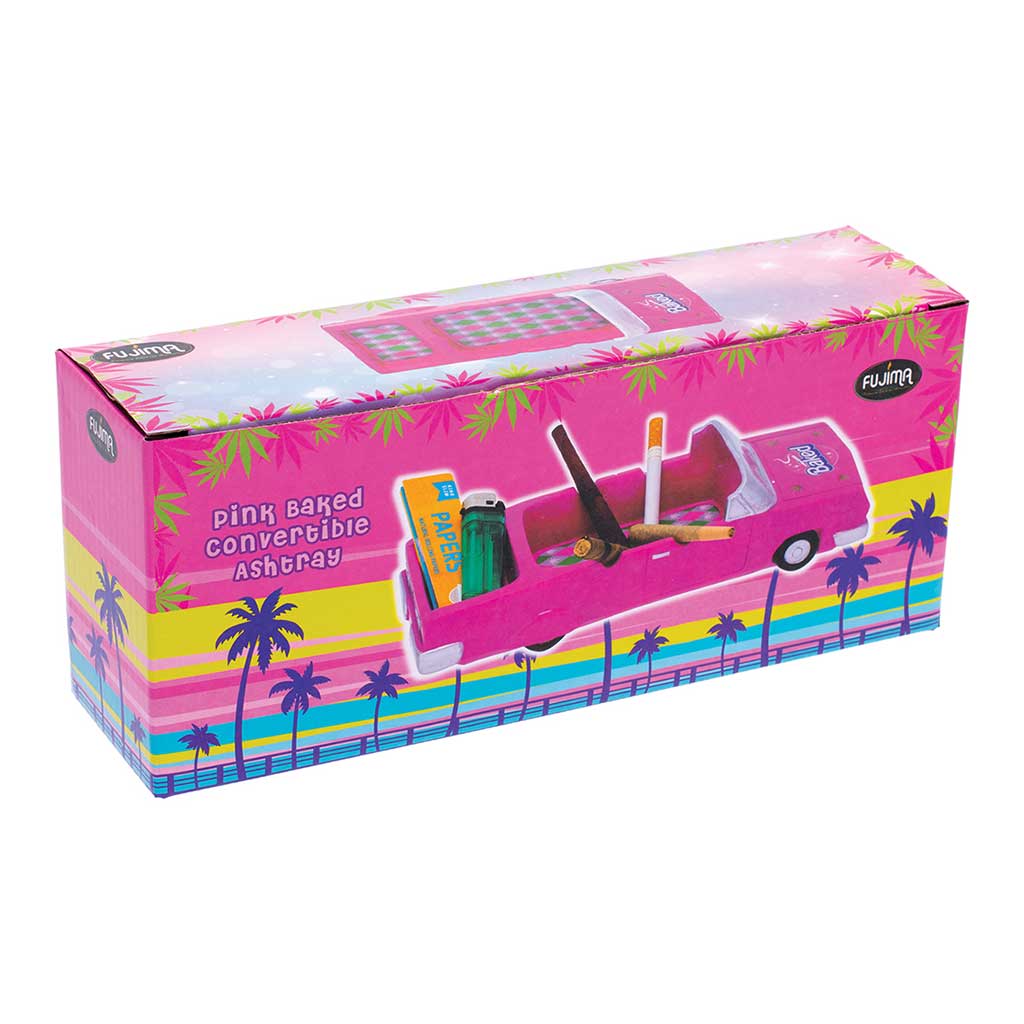 PINK BAKED CONVERTIBLE ASHTRAY - Discreet Smoker