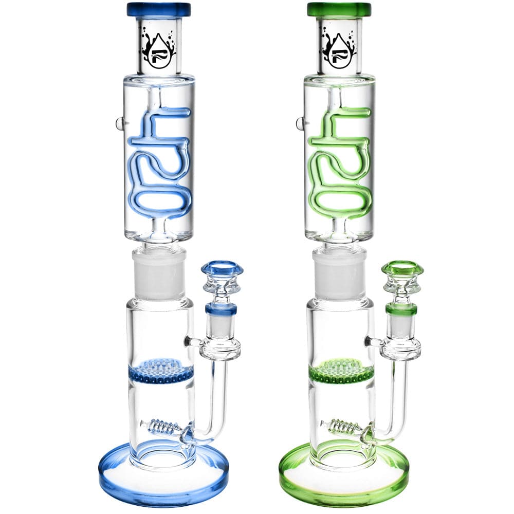 Pulsar 420 Design Glycerin Stacker Water Pipe | 13.75" | 14mm F - Discreet Smoker