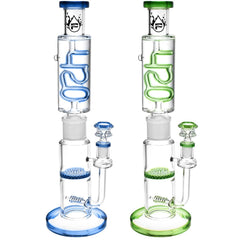 Pulsar 420 Design Glycerin Stacker Water Pipe | 13.75" | 14mm F - Discreet Smoker