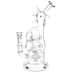 Lookah Glass Chicken Recycler Water Pipe | 12.25" | 14mm F - Discreet Smoker