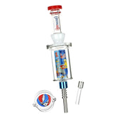 Grateful Dead x Pulsar Inside Print Vapor Vessel & SYF Dab Dish - 9.25" / Deadhead Dorm - Discreet Smoker