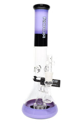 ROOR Tech 14″ Multicolor Beaker Bong with Perc – 5 mm Thick - Discreet Smoker